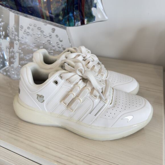 K-SWISS SI-18 ULTRASHOT X MCLAREN F1 TEAM White Womens Athletic Shoes Size 7.5 - Picture 1 of 10